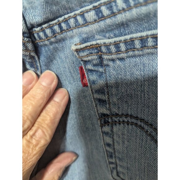 Levi's 315 Jeans Size 10M Womens Nouveau Boot Cut Mid Rise Faded Blue Denim - Picture 5 of 6